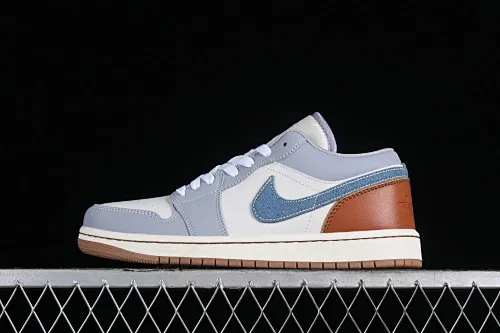 All categories Air Jordan Jordan series basketball shoes Air Jordan 1 Low Air Jordan 1 Low AJ1 Joe 1 contrast denim low-top cultural casual sneakers FZ5046-041